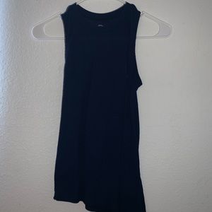 Navy Blue High Neck Side-Tie Tank